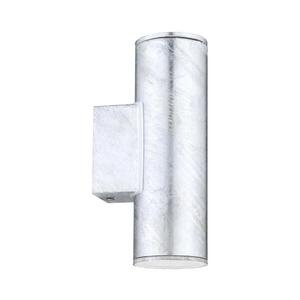 Eglo 30911 - LED Venkovní nástěnné svítidlo RIGA 2xGU10/2, 8W/230V IP44 stříbrná 30911 obraz