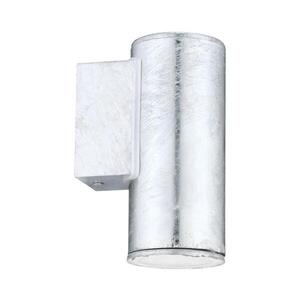 Eglo 30908 - LED Venkovní nástěnné svítidlo RIGA 1xGU10/2, 8W/230V IP44 stříbrná 30908 obraz