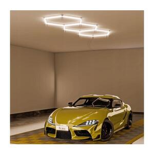 SmartLED LED Stropní svítidlo HEXAGON LED/128W/85-265V 4000K 248x97 cm CRI 90 IP54 bílá 5432 obraz