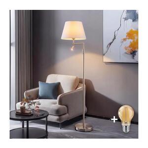 BRILAGI - LED Stojací lampa CERIA 1xE27/60W/230V + LED/2, 1W matný chrom/bílá EG32514+EG781035 obraz