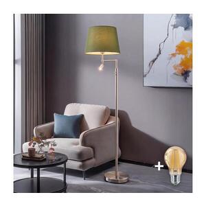 BRILAGI - LED Stojací lampa CERIA 1xE27/60W/230V + LED/2, 1W matný chrom/zelená EG32514+EG781045 obraz