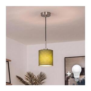 BRILAGI - LED Lustr na lanku NUBILA 1xE27/60W/230V pr. 14 cm černá/zelená EG32517+BG1576 obraz