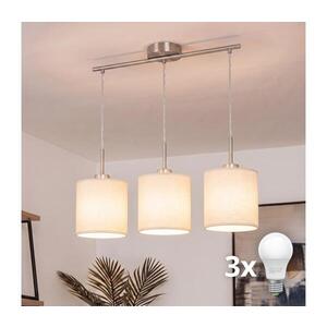 BRILAGI - LED Lustr na lanku NUBILA 3xE27/60W/230V krémová EG32521+3xBG1585 obraz