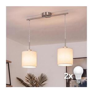 BRILAGI - LED Lustr na lanku NUBILA 2xE27/60W/230V krémová EG32519+2xBG1585 obraz