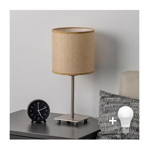 BRILAGI - LED Stolní lampa NUBILA 1xE27/60W/230V světle hnědá EG32509+BG1584 obraz