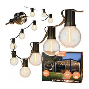 SmartLED LED Venkovní dekorační řetěz 36xE12/1W/230V 22, 35 m IP65 černá 4451 obraz