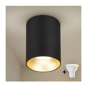 BRILAGI - LED RGBW Stmív. bodové svítidlo TRINE 1xGU10/4, 8W/230V černá/zlatá BG1004+AI2382 obraz