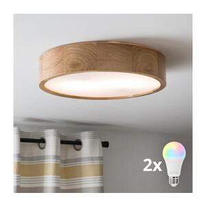 BRILAGI - LED RGBW Stmív. strop. sv. CARVALHO 2xE27/12W/230V dub pr. 37, 5 BG0737+2xAI0819 obraz