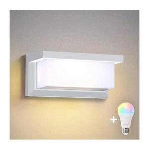 BRILAGI - LED RGBW Venkovní nástěnné svítidlo BRICKY 1xE27/12W/230V bílá IP54 BG1697+AI0819 obraz