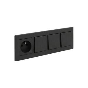 Legrand - Trojitý jednopólový vypínač č. 1 a zásuvka domovní 250V/16A NILOE STEP LR0047+LR0033+LR0038+LR0038+LR0038 obraz