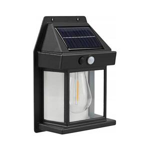 SmartLED LED Solární nástěnné svítidlo se senzorem LED/3, 7V 600 mAh IP44 černá 5990 obraz