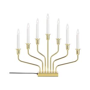 Markslöjd 706561 - Vánoční svícen BROSA 7xE10/3W/230V zlatá 706561 obraz