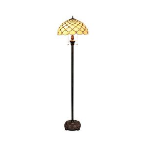 BRILAGI - Tiffany vitrážová stojací lampa IVORY SMOOTH 2xE27/60W/230V BRF-26413 obraz