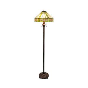 BRILAGI - Tiffany vitrážová stojací lampa EMERALD 2xE27/60W/230V BRF-26414 obraz