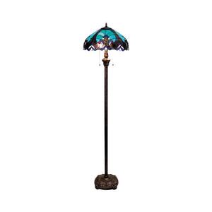 BRILAGI - Tiffany vitrážová stojací lampa CORAL 2xE27/60W/230V BRF-26415 obraz