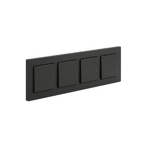 Legrand - Čtyřnásobný jednopólový vypínač č. 1 NILOE STEP černá LR0047+LR0038+LR0038+LR0038+LR0038 obraz