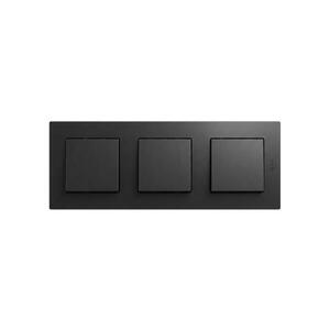 Legrand - Trojitý jednopólový vypínač č.1 NILOE STEP černá LR0046+LR0038+LR0038+LR0038 obraz