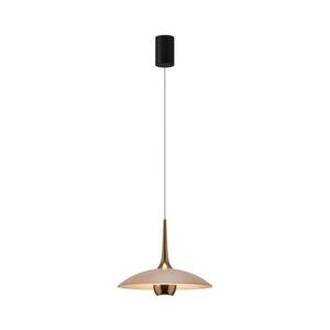 MAXLIGHT P0674 - LED Lustr na lanku MANUKA LED/12W/230V pr. 28 cm zlatá/béžová P0674 obraz