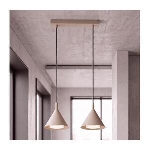BRILAGI - LED Lustr na lanku CONE DOUBLE 2xGX53/15W/230V béžová WO-E14-G09-BEI-OEM obraz