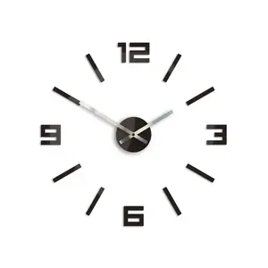 ModernClock 3D nalepovací hodiny Reden Wenge obraz