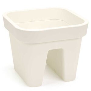 HowHomely Balkónový truhlík LYS 29 cm krémový obraz