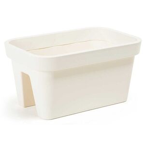 HowHomely Balkónový truhlík LYS 45 cm krémový obraz