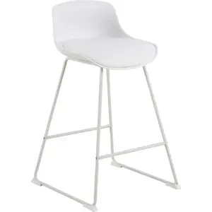 Actona Barová židle Tina 84 cm bílá obraz