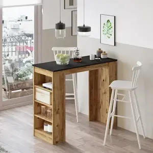 Barový stůl Houseland Masasi borovice Atlantic/černý obraz