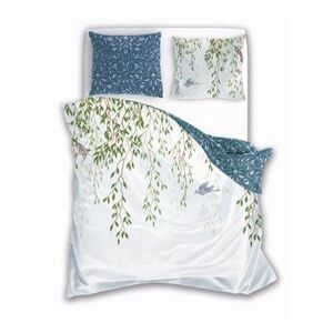 Faro Bavlněné povlečení Trendy 013 220x200 cm + 2x 70x80 cm bílé/modré obraz