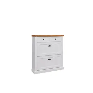 ADRK Botník Galileo 97, 5 cm bílý/dub přírodní obraz