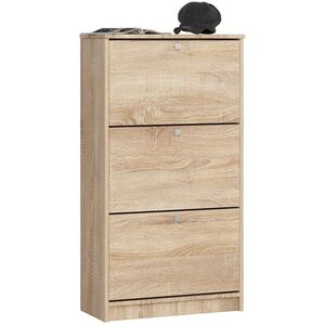 Ak furniture Botník Marienne 60 cm - 3 dvířka dub sonoma obraz