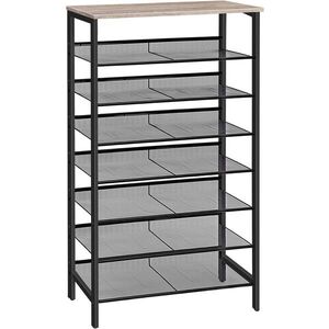 Botník Vasagle Grego 137 cm černý/šedý obraz
