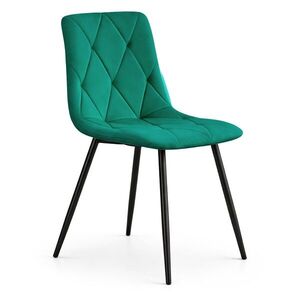 Ak furniture Čalouněná jídelní židle Milo lahvově zelená obraz