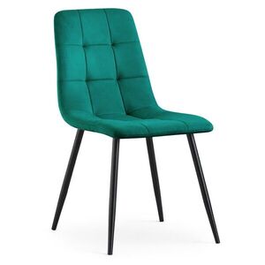 Ak furniture Čalouněná jídelní židle Nero lahvově zelená obraz