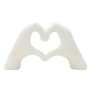 Mauro Ferretti Dekorace Hands Lover 25 cm bílá obraz