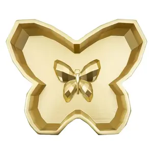 Mauro Ferretti Dekorativní odkládací miska Butterfly 20, 5 cm zlatá obraz