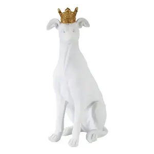 Mauro Ferretti Dekorativní soška Dog 33 cm bílá obraz