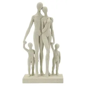 Mauro Ferretti Dekorativní soška Family Stons 30, 5 cm krémová obraz