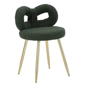 Mauro Ferretti Designová jídelní židle Ilary Mini bouclé zelená obraz