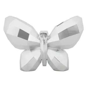 Mauro Ferretti Designová váza Butterfly 22 cm stříbrná obraz