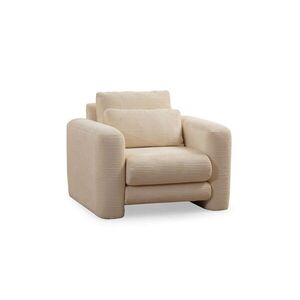 Hanah Home Designové křeslo Lily béžové obraz