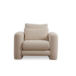 Hanah Home Designové křeslo Lily krémové obraz