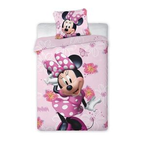 Faro Dětské bavlněné povlečení Fisa Minnie Mouse 140x200 cm + 70x90 cm růžové obraz