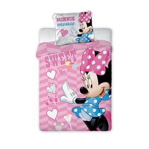 Faro Dětské bavlněné povlečení Nook Minnie Mouse 100x135 cm + 40x60 cm růžové obraz