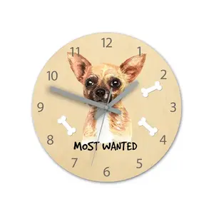 ModernClock Dětské nástěnné hodiny Ami Čivava 30 cm vícebarevné obraz