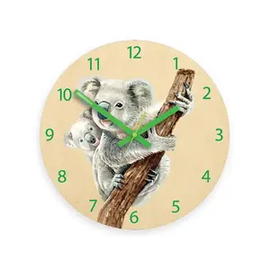 ModernClock Dětské nástěnné hodiny Ami Koala 30 cm vícebarevné obraz