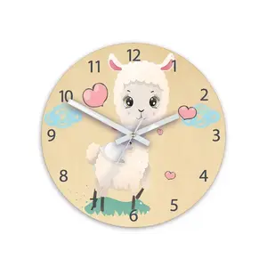ModernClock Dětské nástěnné hodiny Ami Ovečka 30 cm vícebarevné obraz