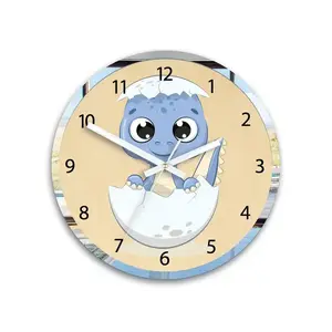 ModernClock Dětské nástěnné hodiny Mirro Dinosaurus 30 cm vícebarevné obraz