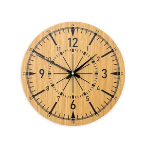 ModernClock Dřevěné nástěnné hodiny Avatar 33 cm dub přírodní/černé obraz