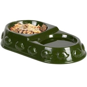 Esschert Design Dvojitá miska pro ježka SPIKYBOWL zelená obraz
